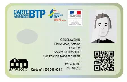 Carte BTP