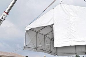 alabanza Falsedad Tranquilizar Carpa industrial ligera y móvil - Spaciotempo