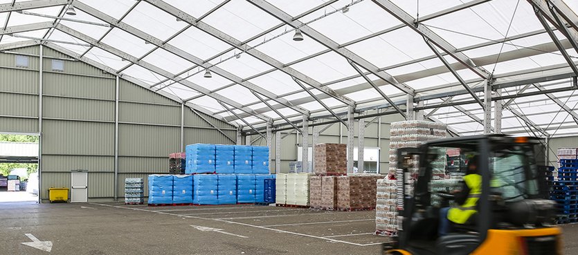 La carpa desmontable